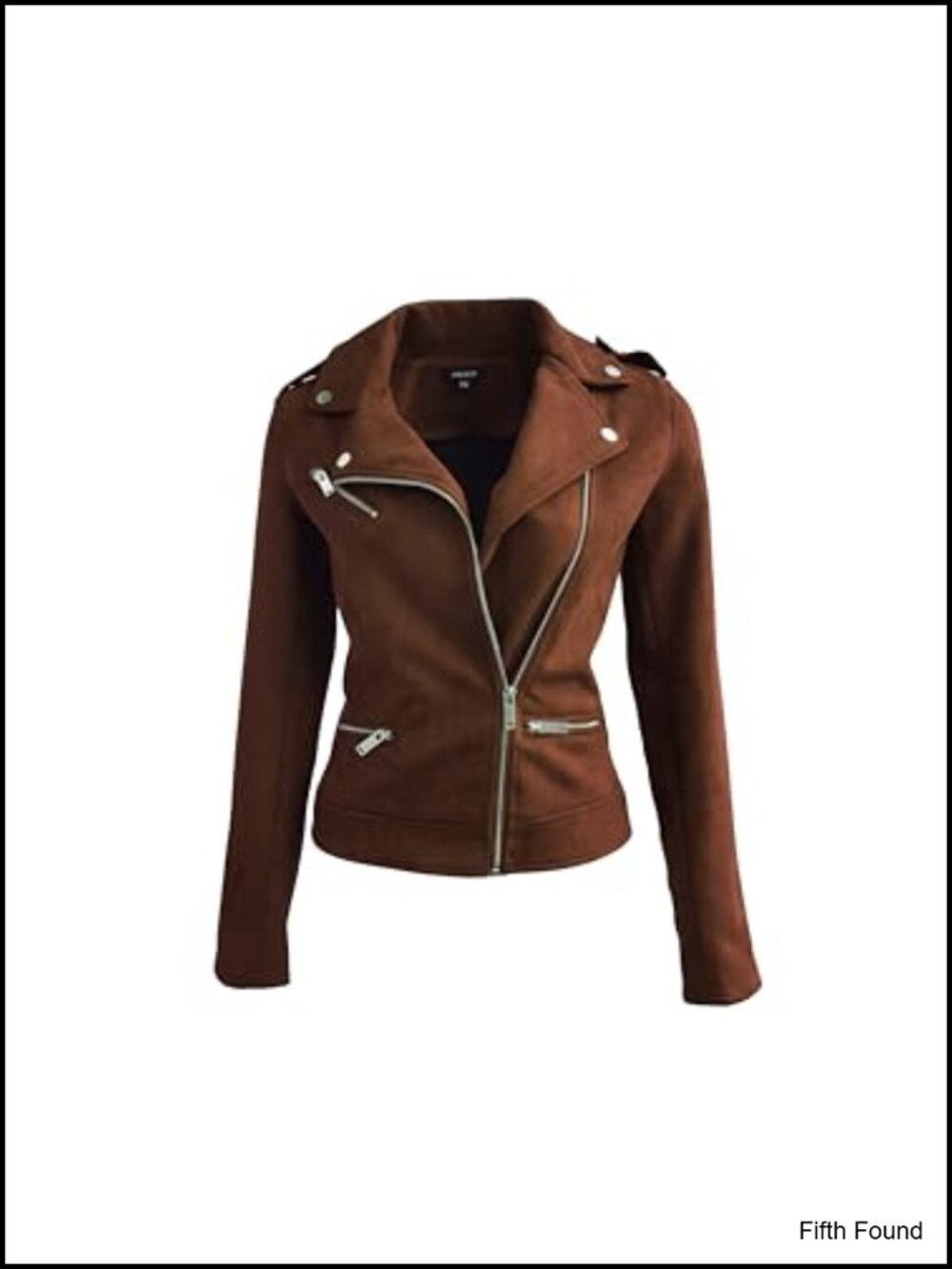 Faux Suede Jacket Women Long Sleeve Zipper Up Casual Outwear
